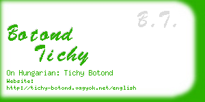 botond tichy business card